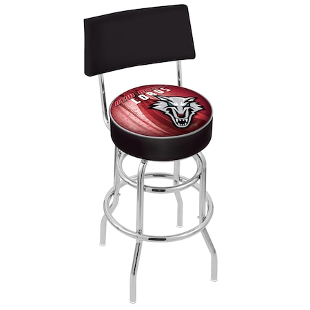 Holland Bar Stool Co 30" Chrome 2-Ring New Mexico Swivel Bar Stool, Back L7C430NewMex-D2